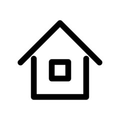 A simple house icon. Vectors about houses.