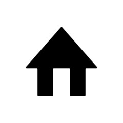 House silhouette icon. Real estate and architecture. Vector.