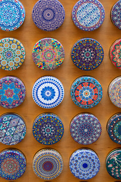 Imanes de recuerdo con decoración árabe