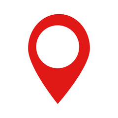 Map pin icon. Simple icon for location and gps. Vector.