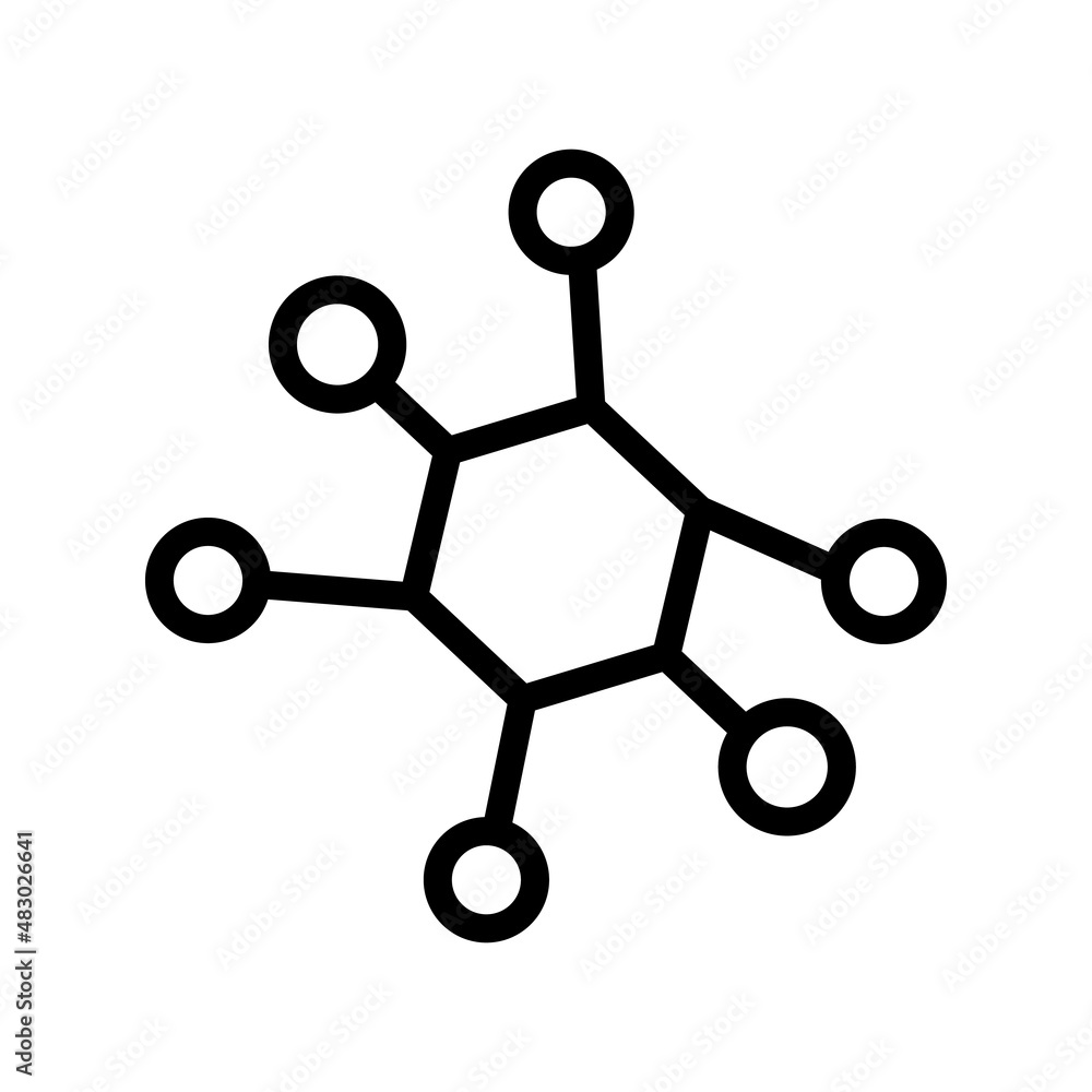 Poster a simple network icon. connection on the internet. vector.