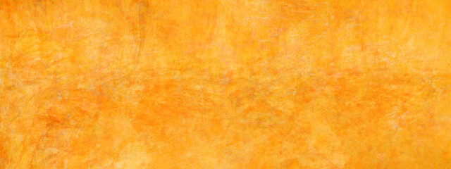 Fototapeta na wymiar Panorama orange concrete texture details and seamless wall, grunge style backgrounds, and copy space.