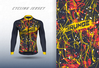 Vector premium cycling jersey design with abstract texture.