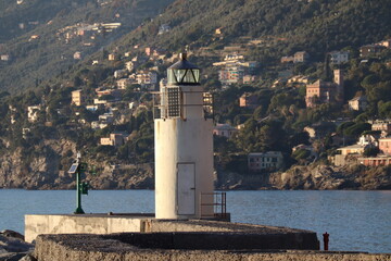 Fototapeta na wymiar lighthouse on the island of corfu country