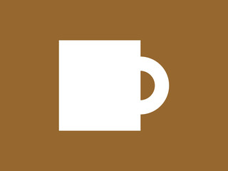 マグカップアイコンA：白