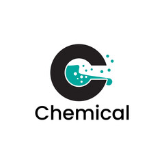letter C chemical logo design