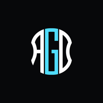 AGD letter logo creative design. AGD unique design