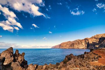 Los Gigantes high cliffs on Tenerife island