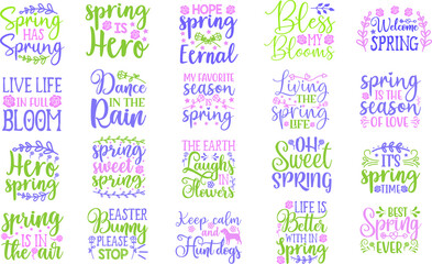 spring svg bundle