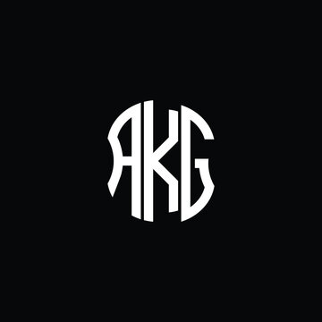 AKG letter logo creative design. AKG unique design