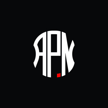 APN letter logo creative design. APN unique design