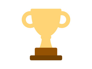 トロフィーフラットアイコン：カラー