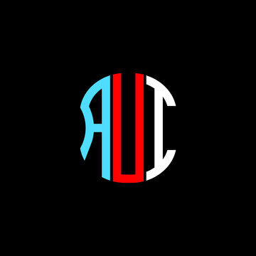 AUI letter logo creative design. AUI unique design