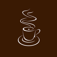 Coffee and tea icon design