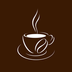 Coffee and tea icon design