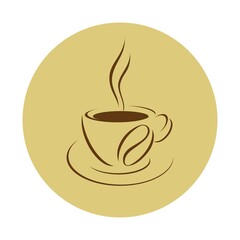Coffee and tea icon design