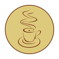 Coffee and tea icon design