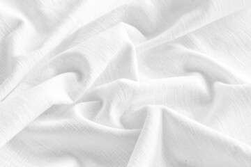 natural white fabric linen texture for design. sackcloth textured. Canvas for Background or backdrop. Image has shallow depth of field.