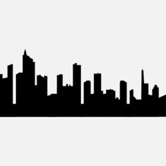 New York cityscape flat vector illustration