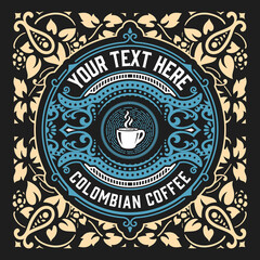 Vector, Coffee Shop label for cafe business