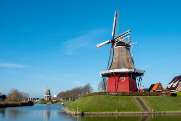 Windmill De Hoop Dokkum, Friesland Province, The Netherlands