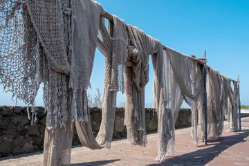 Foto op Canvas Fishing nets former island of Urk, Noordoostpolder, Flevoland province, The Netherlands  © Holland-PhotostockNL