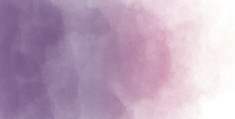 Watercolor gradient of white-pink-purple color. Abstract background