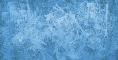 Grunge blue background. Abstract illustration texture of cracks, chips, dot. Dirty monochrome pattern of the old worn surface