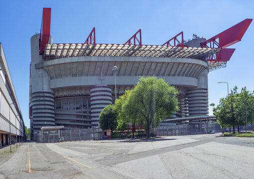 San Siro Stadium also called Giuseppe Meazza.Milan - Italy, June 05th 2020