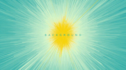 Obraz premium Background with explosion. Starburst dynamic lines. Solar or starlight emission. 3d futuristic technology style. Vector illustration.