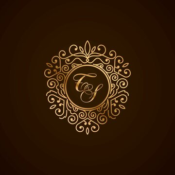 TS initial liontin icon. TS logo ornament with abstract love symbol