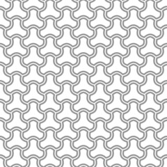 Seamless gray and white geometric background for your designs. Modern vector ornament. Geometric abstract pattern