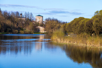 Fototapeta premium Landscape with the Gremyachaya Tower