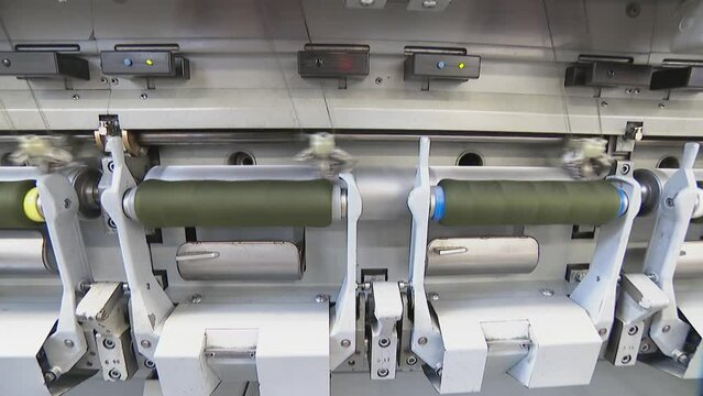 Factory for the production of fabrics and threads for sewing.