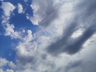 Fototapeta premium fluffy clouds and beautiful sky background