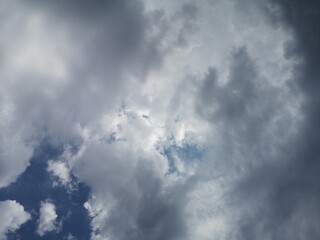 fluffy clouds and beautiful sky background