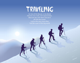 climbing glacier