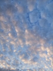 fluffy clouds and beautiful sky background