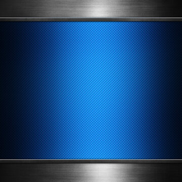 blue and silver metal background for industial design and composition in technology style. Abstract steel teplate with space for text or image