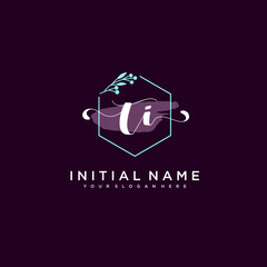 TI Beautiful handwriting logo or wedding monograms collection