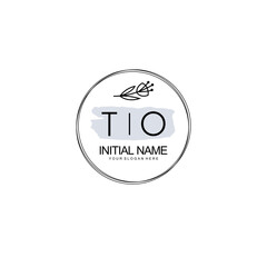 TO Hand drawn wedding monogram logo