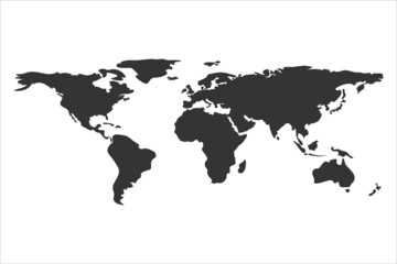 world map icon, vector, illustration, 10 epsм