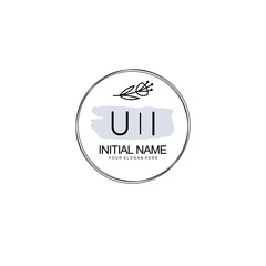 UI Hand drawn wedding monogram logo