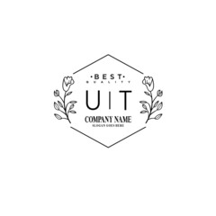 UT Hand drawn wedding monogram logo