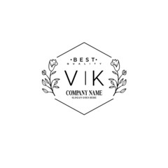 VK Hand drawn wedding monogram logo