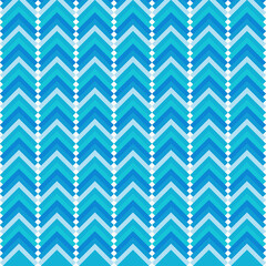 Blue zigzag background and pattern.