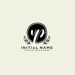 Obraz premium VP monogram logo template vector