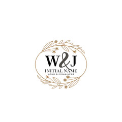 WJ Beautiful elegant logos or wedding monograms collection