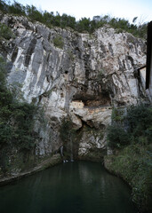 Fototapeta na wymiar Santa Cueva o Cuevona, Santuario de Covadonga, Asturias, España