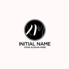 XM monogram logo template vector